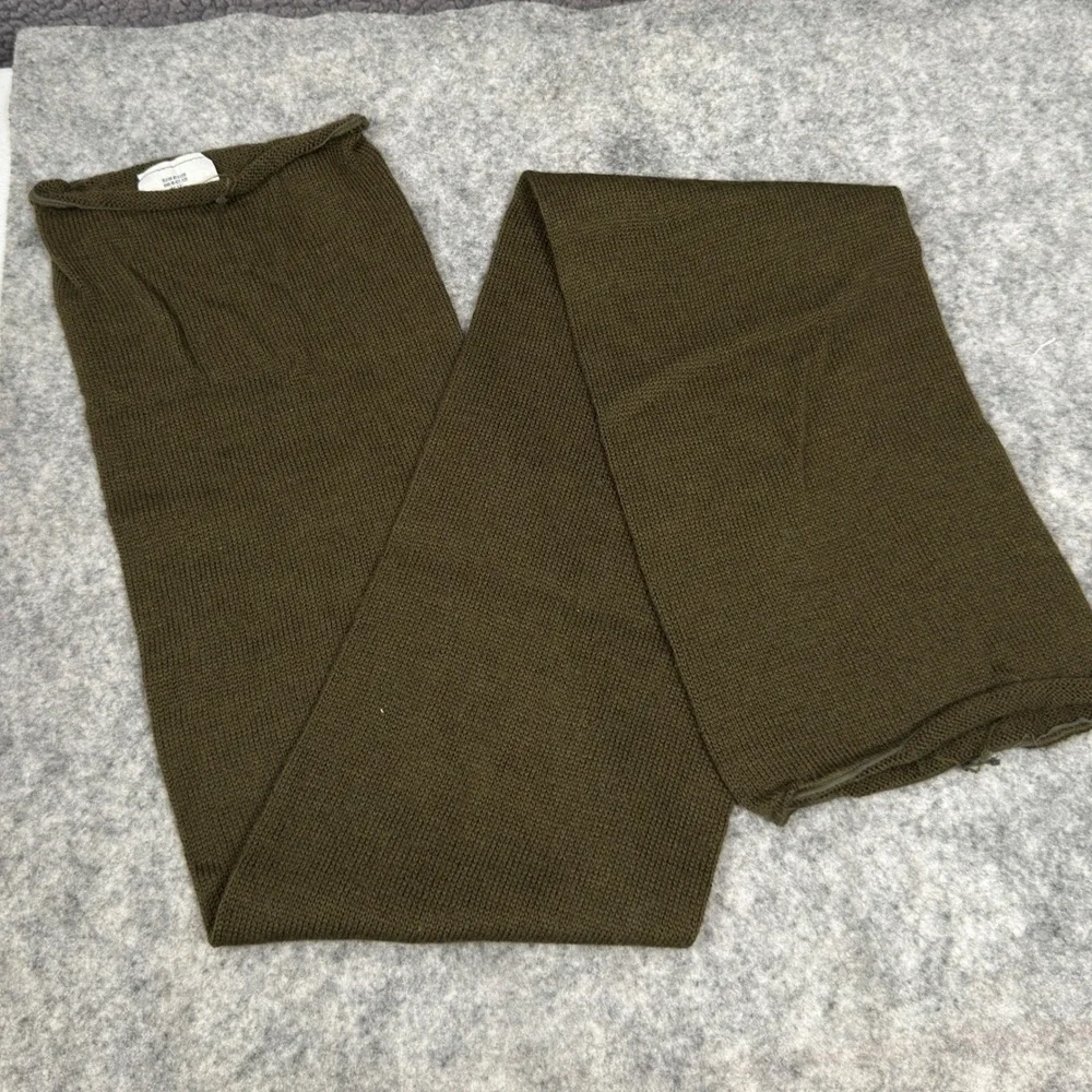 Military Issue Tactical Scarf Neck Warmer 100% Wool Olive Drab Green Winter Cold